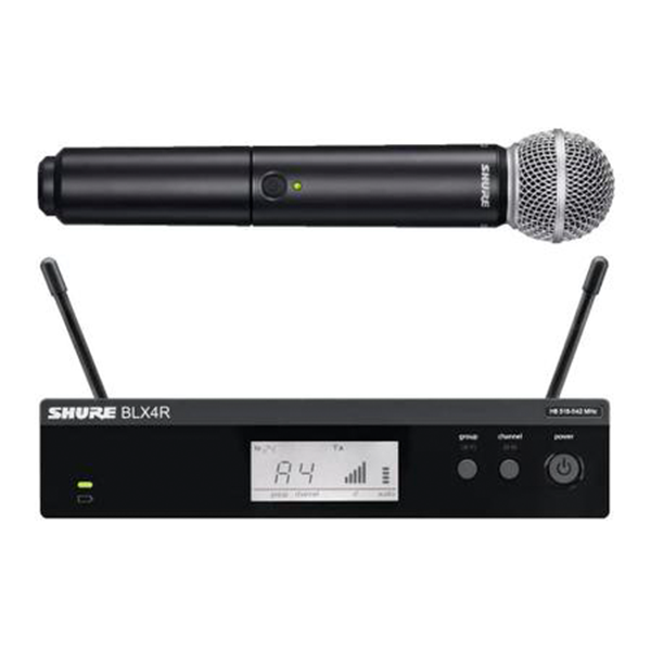 Microfone Shure BLX-SM58 com Rack Digital para Vocais ao Vivo