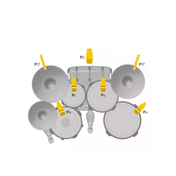 Kit de Microfone AKG Drum Set Session 1 para Microfonação de Bateria Completa
