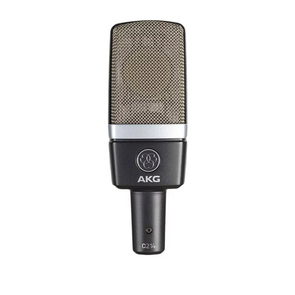 Microfone Condensador AKG C214 Preto para Gravações Profissionais