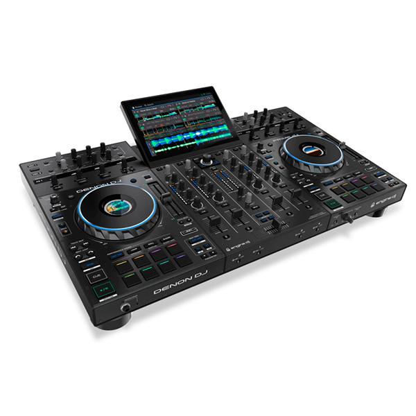 Controladora Denon Prime 4 + para DJs com Tela Táctil Integrada