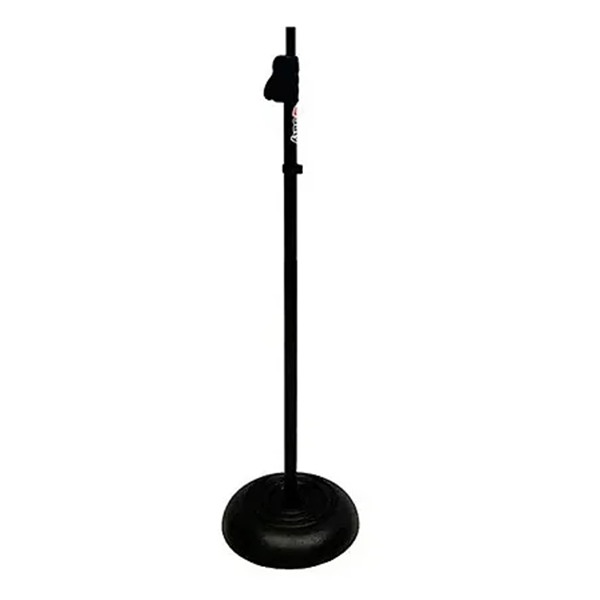 Pedestal Reto para Microfone Saty PSR-BF com Base de Ferro