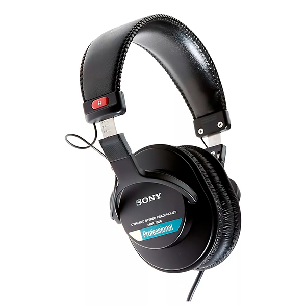 Fone Sony MDR-7506 Preto para Gravação e Mixagem de Áudio