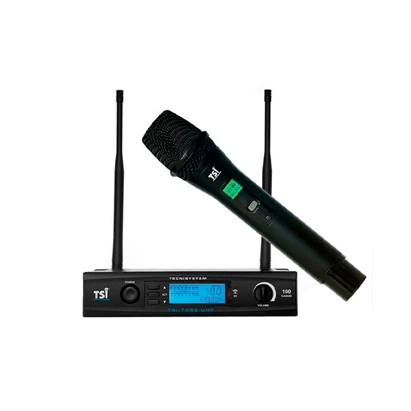 Microfone TSI 7099 UHF Digital com Bastão para Apresentações ao Vivo