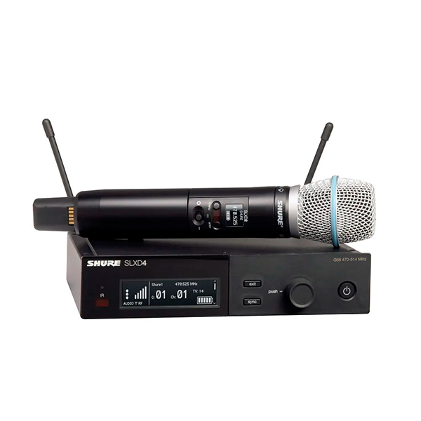 Microfone Shure SLXD24/Beta58 L55 para Shows e Apresentações