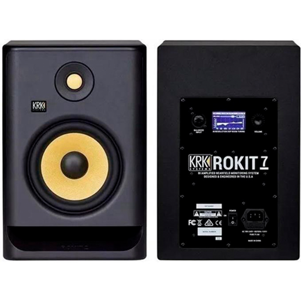 Monitor Par KRK 7 G4 Rokit Bivolt para Estúdios Profissionais