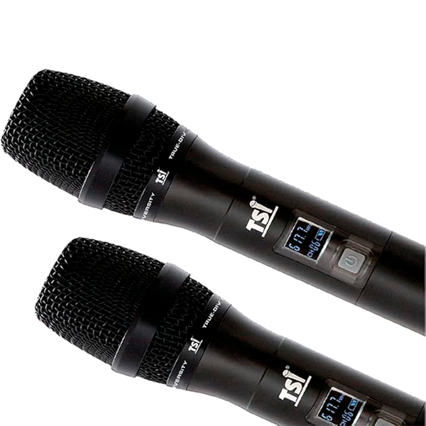 Microfone Duplo TSI BR 7000 CLI para Performances ao Vivo