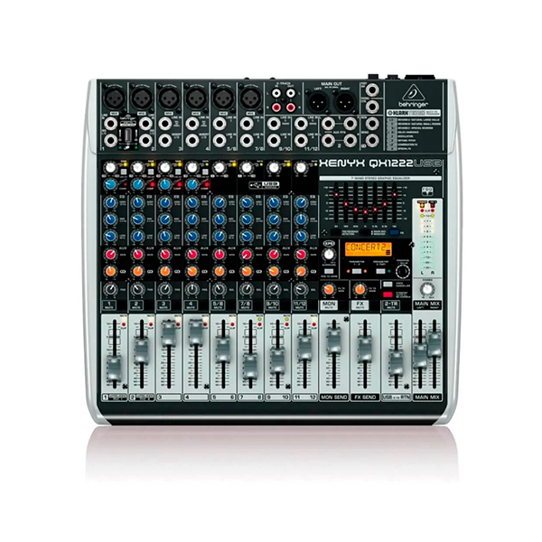 Mesa Behringer QX1222 para Som ao Vivo e Gravações