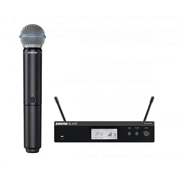 Microfone Shure BLX Beta58 com Rack para Apresentações ao Vivo