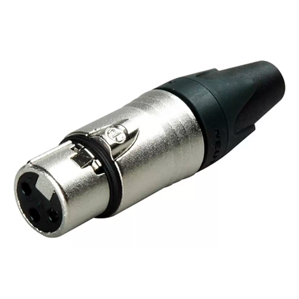 Conector Neutrik XLR Fêmea NC3FXX para Conexões Profissionais