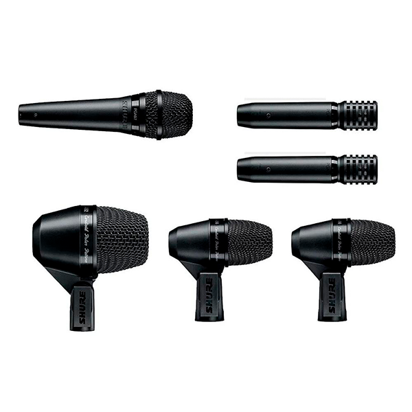 Microfone Shure PGA DrumKit7 para Gravação de Bateria Completa