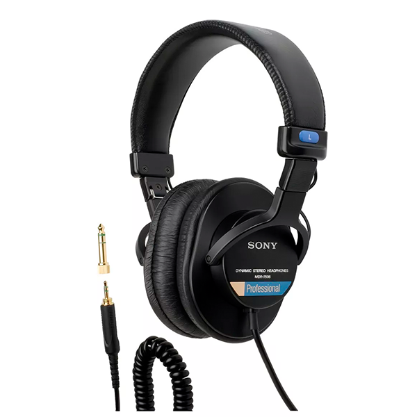 Fone Sony MDR-7506 Preto para Gravação e Mixagem de Áudio