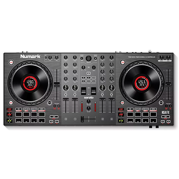 Controladora Numark NS4FX 4 Decks para Performances Profissionais