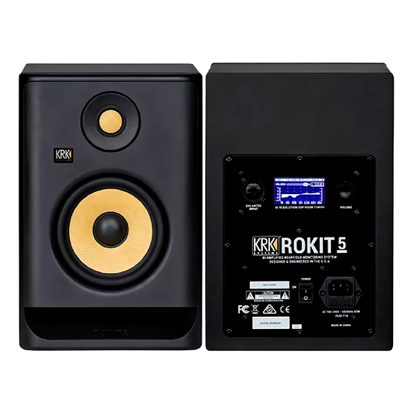 Monitor Par KRK 5 G4 Rokit Bivolt para Produção de Som