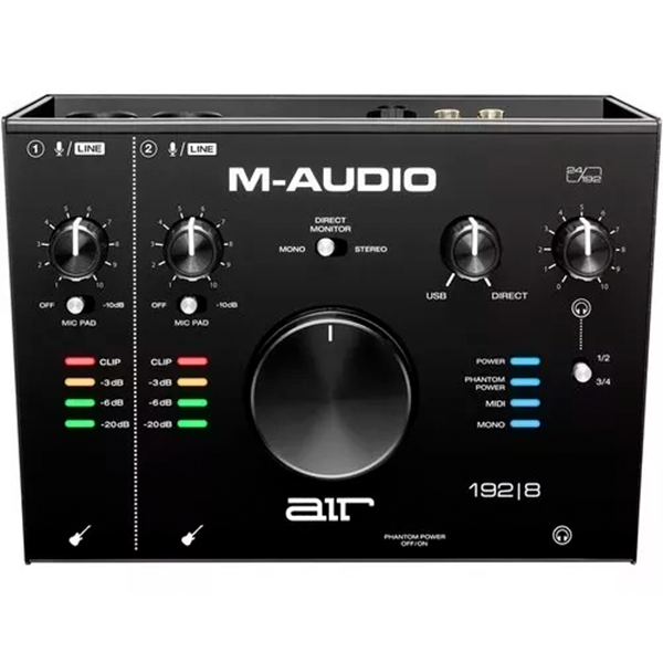 Interface M-Audio AIR 192/8 para Produção de Som Profissional