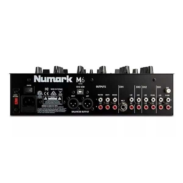 Mixer Numark M6 para DJs com Entradas USB