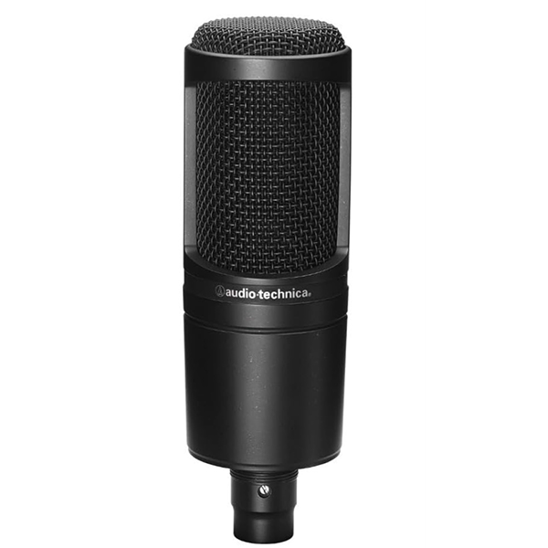 Kit Audio Technica AT2020 com Fone de Ouvido ATH-M20x para Gravação