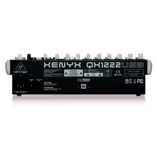 Mesa Behringer QX1222 para Som ao Vivo e Gravações