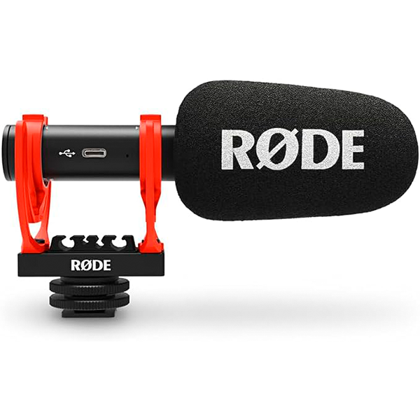 Microfone Rode VideoMic GO Black para Câmeras e Vídeo