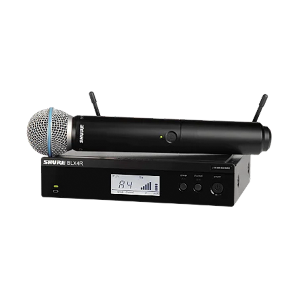 Microfone Shure BLX Beta58 com Rack para Apresentações ao Vivo