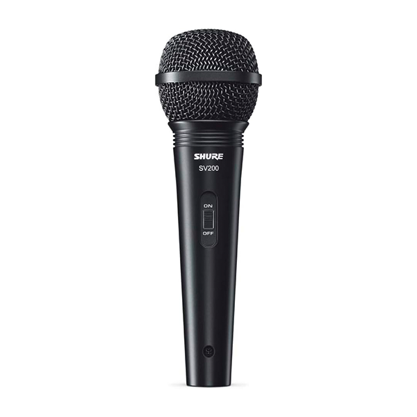 Microfone Vocal Shure SV200 Preto para Performances ao Vivo