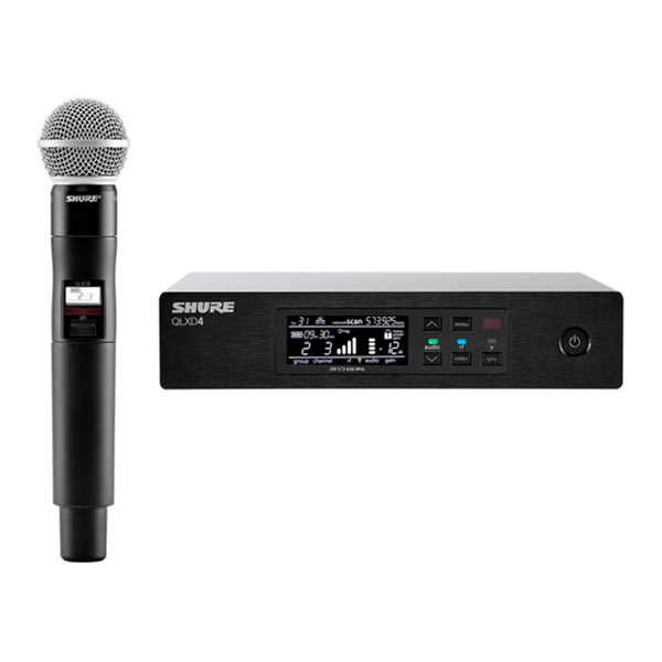 Microfone Shure QLXD SM58 L50 para Apresentações e Shows ao Vivo