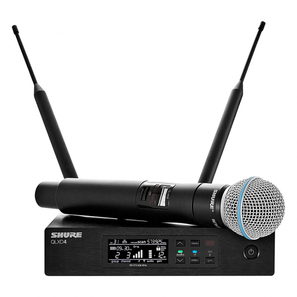 Microfone Shure QLXD24 Beta58 J50 para Performances ao Vivo