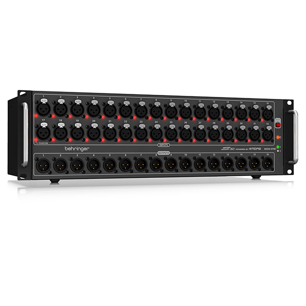 Stagebox Behringer S32 para Gravação e Performances ao Vivo